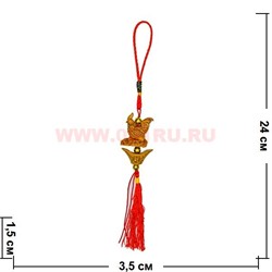 Подвеска Петух и слиток "под дерево" символ 2017 года - фото 76214