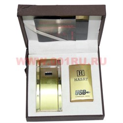 Зажигалка Hasat USB в коробочке с зарядкой - фото 77276