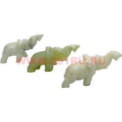 Слоник из нефрита 5 см - фото 77340