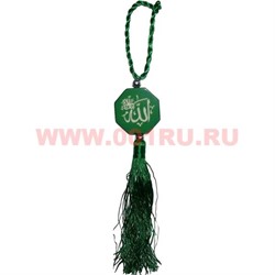 Амулет мусульманский 8-угольный зеленый 12 шт/упаковка - фото 77434
