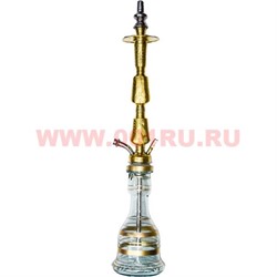 Кальян Халиль Мамун "дабл каманджи" с колбой (Double Kamanji) длины шахты 68 см - фото 77639