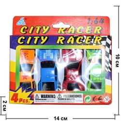 Машинки гоночные City Racer 5 шт/уп - фото 77843