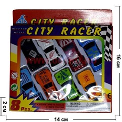 Машинки гоночные City Racer 10 шт/уп - фото 77854