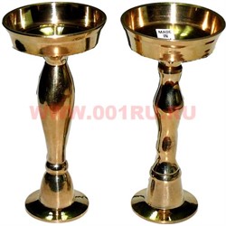 Подсвечник из латуни 11 см, формы в ассортименте (Индия) - фото 78132
