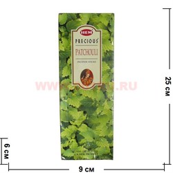 Благовония HEM "Prec. Patchouli" (Пачули) 6 шт/уп, цена за уп - фото 78260