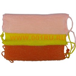 Мочалка для тела (Россия) цветная 12 шт/упаковка - фото 78387