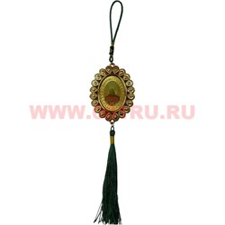 Амулет мусульманский "овал ажурный" золотой цена за 12 штук - фото 79063