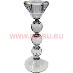 Подсвечник стеклянный 18 см из 5 частей - фото 79626