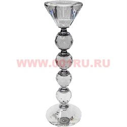 Подсвечник стеклянный 21,5 см из 6 частей - фото 79632