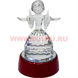 Ангелочек-девочка на подставке с батарейками 11 см - фото 79689