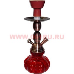 Кальян малый (A1155) на 1 трубку цвета миксом 27 см (металл, стекло) 24 шт/кор - фото 80112