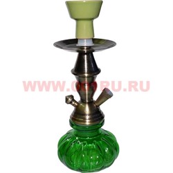 Кальян малый (F1594) на 1 трубку цвета миксом 27 см (металл, стекло) - фото 80142