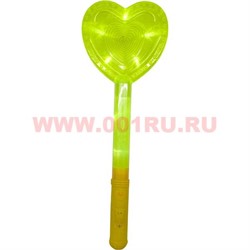 Светяшка "сердце" цвета миксом (400 шт/кор) - фото 80156