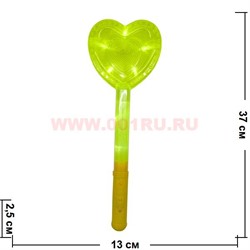 Светяшка "сердце" цвета миксом (400 шт/кор) - фото 80157