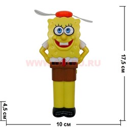 Спанч Боб "светяшка" с музыкой и вентилятором (3 бат.АА) 17,5 см - фото 80168