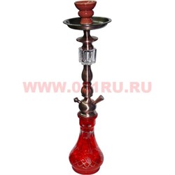 Кальян средний (F1155) на 1 трубку цвета миксом 56 см (металл, стекло) - фото 80174