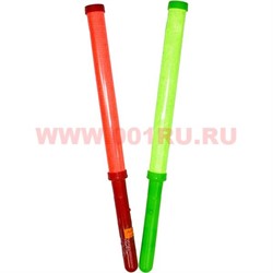 Палочка светящаяся 35 см (4 цвета) пластмассовая с батарейками - фото 80320