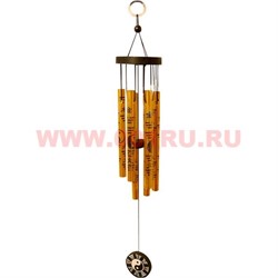 Музыка ветра 6 трубок (112102-1) Инь Ян цвет золото - фото 81330