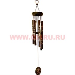 Музыка ветра 6 трубок (112102-3) Инь Ян цвет черный - фото 81340