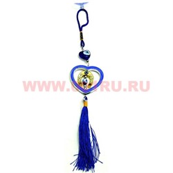Амулет для машины от сглаза Сердце с присоской 12 шт/уп - фото 82088
