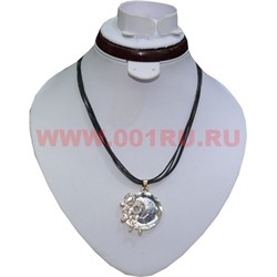 Подвеска на шнурке (F-62) Круг цена за упаковку из 12шт - фото 82128