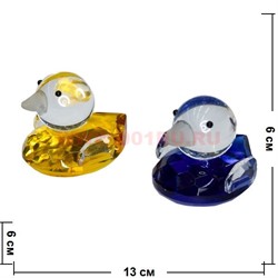 Утки-мандаринки из стекла (цена за штуку) 5х5,2х6 см - фото 82315