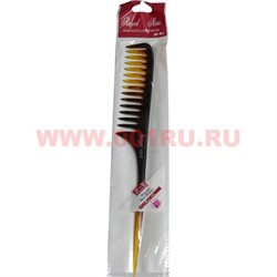 Расческа "Royal Rose" узкая с широкими зубчиками цвет коричневый - фото 82330
