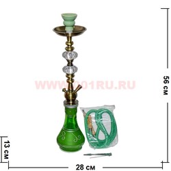 Кальян на 1 трубку (B6621) 54 см (цвета в ассортименте) 12 шт/кор - фото 82411