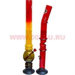 Бонг акриловый 58 см, цвета и формы в ассортименте - фото 82893