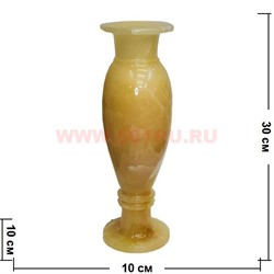 Ваза из медового оникса 4х12 дюйма 30х10 см - фото 83484