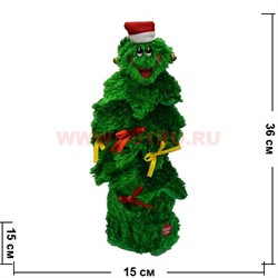 Игрушка музыкальная (755) Елка в колпаке, 48 шт/кор - фото 83960