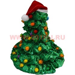Игрушка музыкальная (799) Елка в колпаке растущая, 36 шт/кор - фото 83977