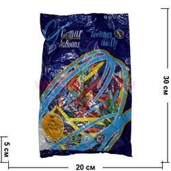 Шарики надувные 100 шт (D4/80) ШДМ (шарик для фигурок) 55801 (5х140см) - фото 84228