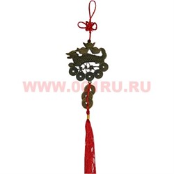 Подвеска Фэн Шуй "Дракон со слитками" цена за 10 шт - фото 85509