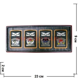 Зажигалка бензиновая "Военная тематика" 4 шт\бл (8625), цена за 4 шт - фото 85994