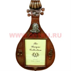 Фоторамка деревянная "Мандолина" (ставится и вешается) - фото 86134