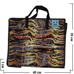 Сумка хозяйственная тигровая 35х40 см - фото 86309
