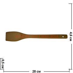 Ложка деревянная 28 см - фото 86561