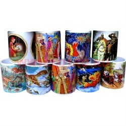 Кружка керамическая "Русские сказки" в ассортименте - фото 87298
