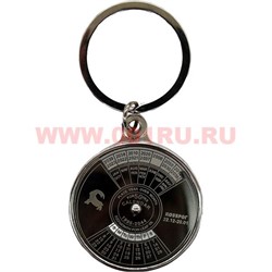 Брелок металлический "знаки зодиака" с календарем, цена за 12 штук - фото 89165