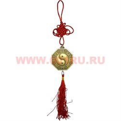 Подвеска с монетой Инь Ян 5,5 см - фото 90864