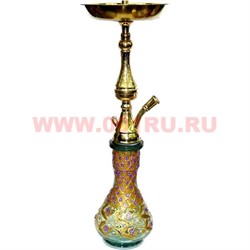 Кальян сирийский 55 см (полный комплект) цвета и формы колб и шахт в ассортименте - фото 90878