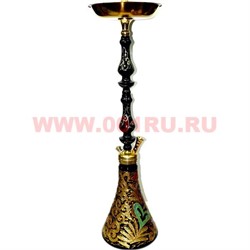 Кальян сирийский на резьбе 64 см (полный комплект) цвета и формы колб и шахт в ассортименте - фото 90895