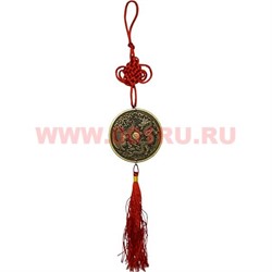 Подвеска с монетой Дракон и Феникс 6 см - фото 90968