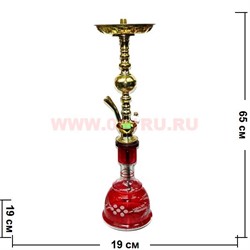 Кальян сирийский (17) 65 см высота (цвета колб и формы шахт в ассортименте) - фото 91005