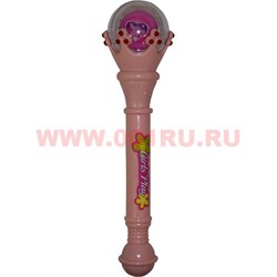 Светящаяся игрушка «волшебная палочка» со звуком крутится 30 см - фото 91346