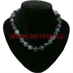 Бусы из граненного флюорита 14 мм - фото 91458