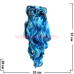 Парик двухцветный 57 см - фото 91658