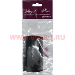 Гребешок двухсторонний Royal Rose (61346) черный 24 шт/упаковка - фото 92211
