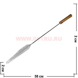 Ершик для кальяна Magix Shisha 58 см с деревянной ручкой - фото 92338